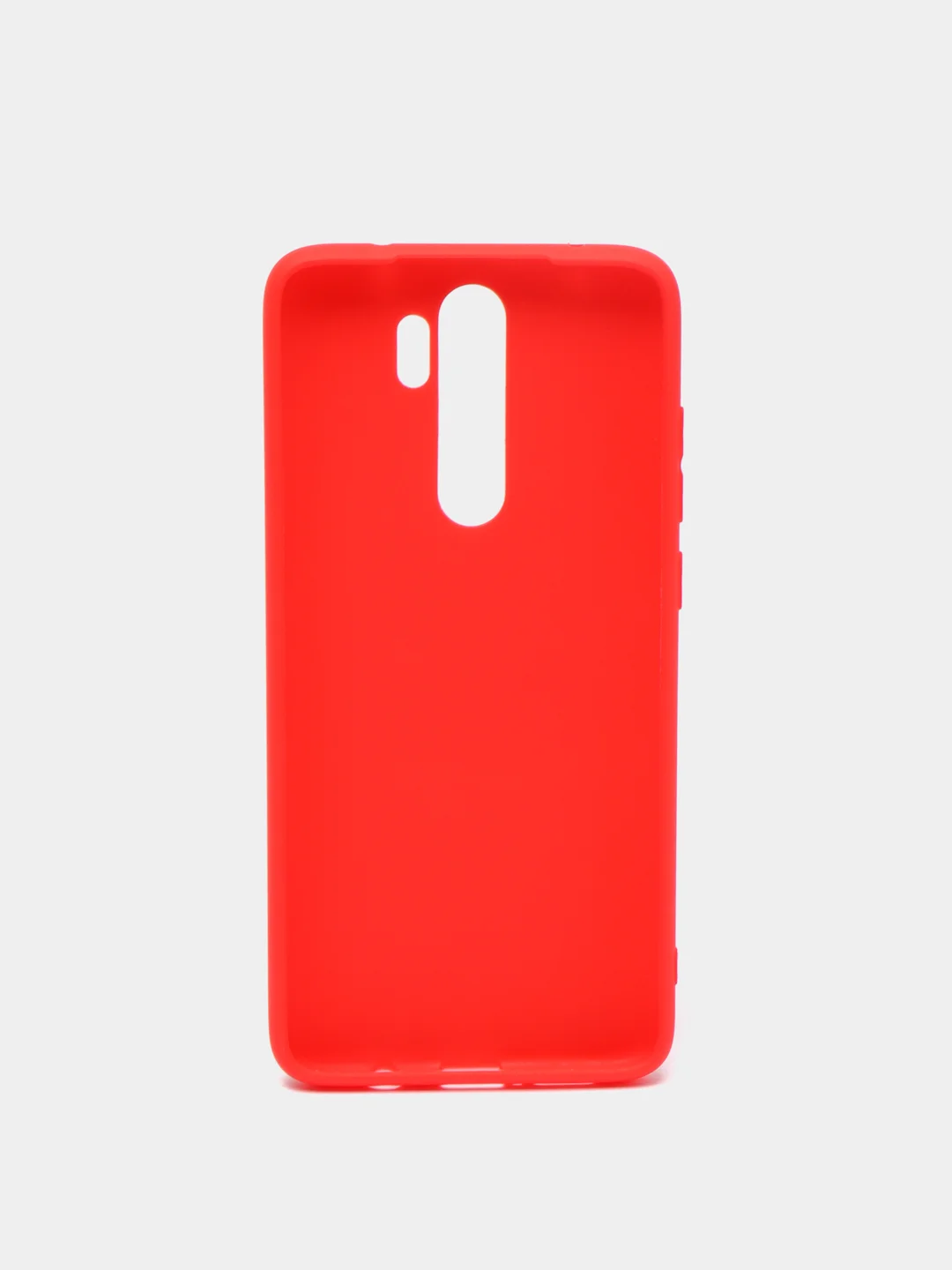 Красный чехол для Xiaomi Redmi Note 8 Pro силиконовый, матовый, однотонный