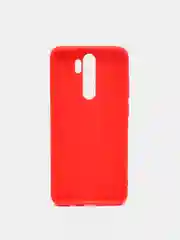 Красный чехол для Xiaomi Redmi Note 8 Pro силиконовый, матовый, однотонный