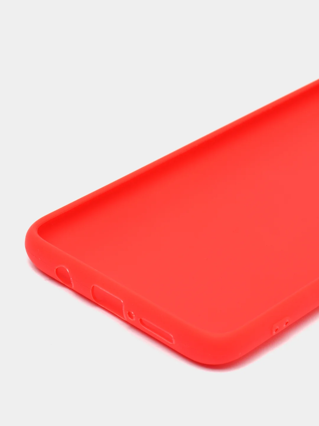 Красный чехол для Xiaomi Redmi Note 8 Pro силиконовый, матовый, однотонный