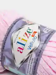 Конфетный пряжа плюшевая Alize Velluto, микрополиэстер, 100 г, 68 м