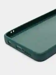 Зеленый чехол Xiaomi Poco X3 NFC, Poco X3 Pro силиконовый с защитой камеры и бархатной подкладкой