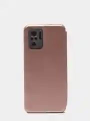 Розовый чехол-книжка для Xiaomi Redmi Note 10 с защитой камеры