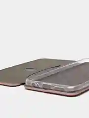Розовый чехол-книжка для Xiaomi Redmi Note 10 с защитой камеры
