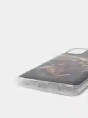 Тёмно-коричневый чехол Samsung Galaxy A03s силиконовый с рисунком (Самсунг Галакси А03с)