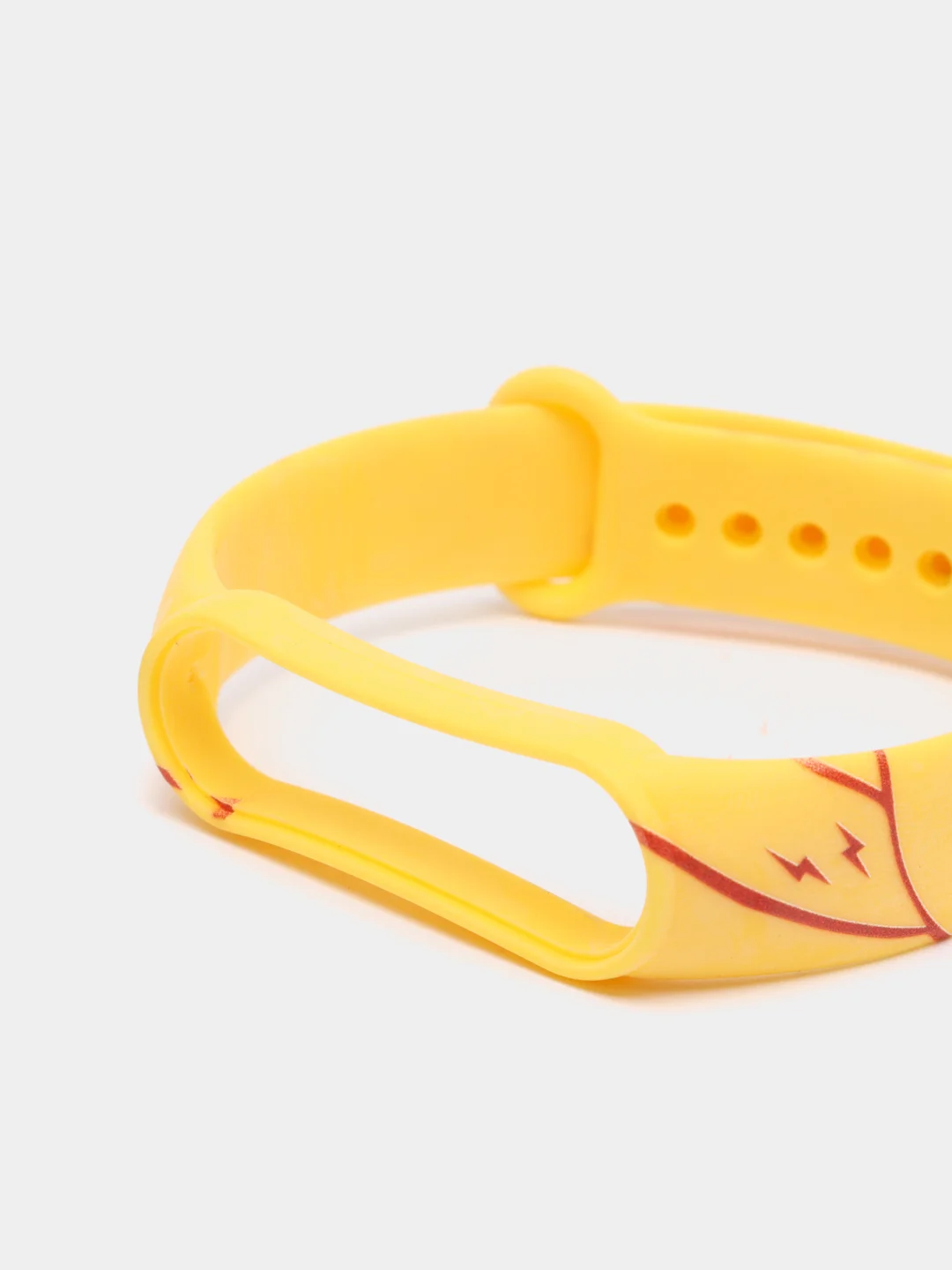 Золотой силиконовый ремешок с принтом для Xiaomi Mi Band 7 / 3 / 4 / 5 / 6
