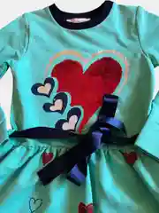 Платье для девочки с длинным рукавом