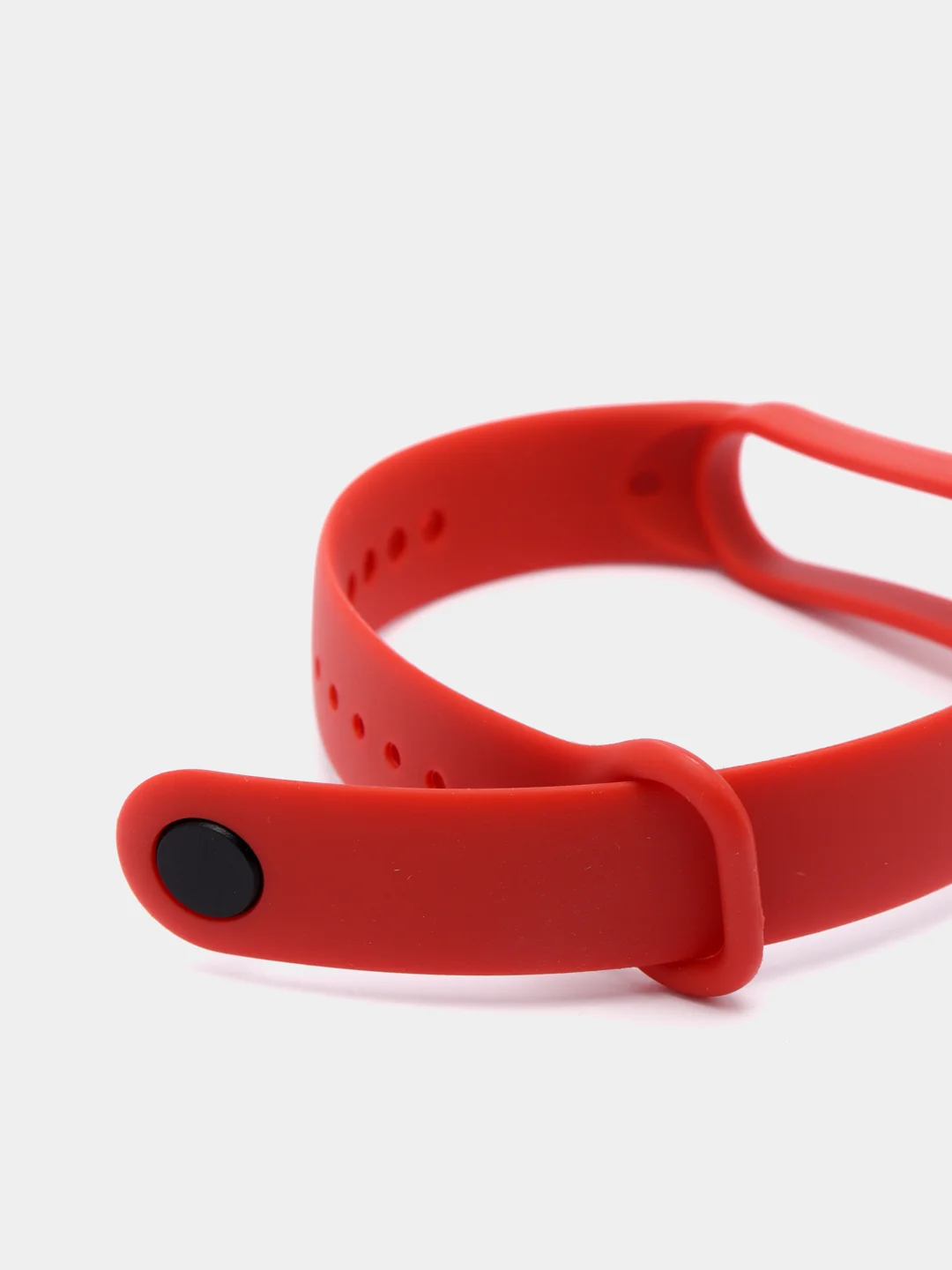 Красный силиконовый ремешок для фитнес-браслета Xiaomi Mi Band 5 (Ми Бэнд 5)/Mi Band 6 (Ми Бэнд 6)