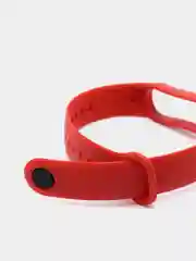Красный силиконовый ремешок для фитнес-браслета Xiaomi Mi Band 5 (Ми Бэнд 5)/Mi Band 6 (Ми Бэнд 6)