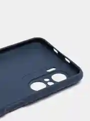 Темно-синий чехол для Xiaomi Poco F3 / Xiaomi Redmi K40 Pro силиконовый матовый