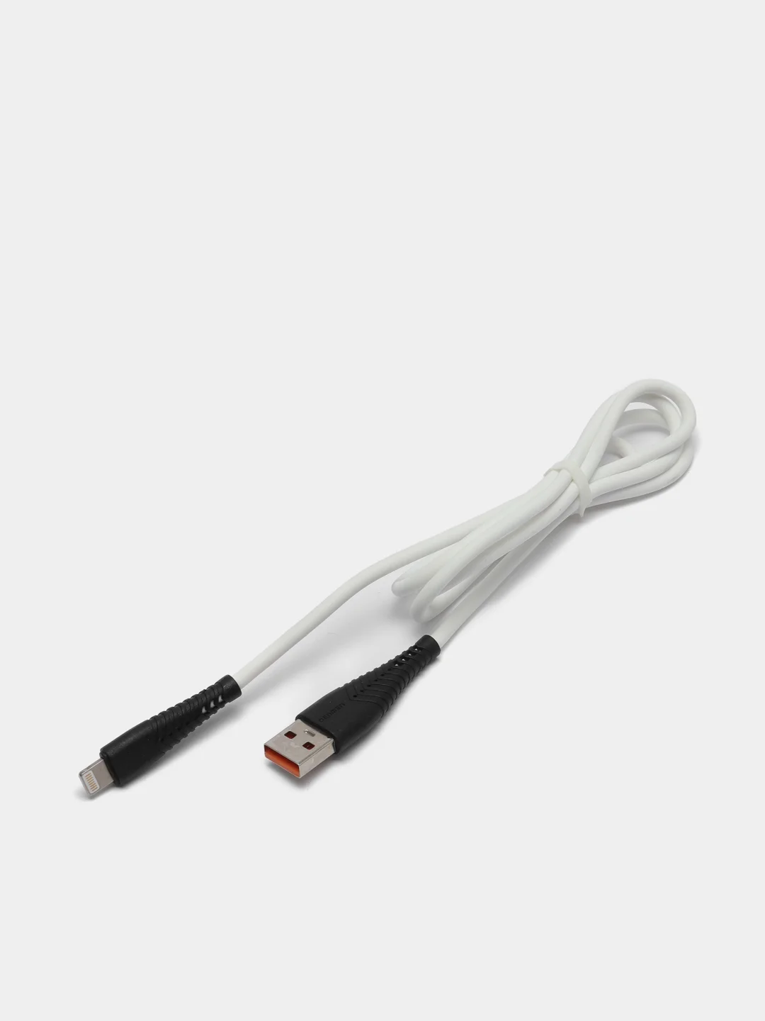 Белый кабель Denmen D19 microUSB, Type-C, Lightning быстрая зарядка
