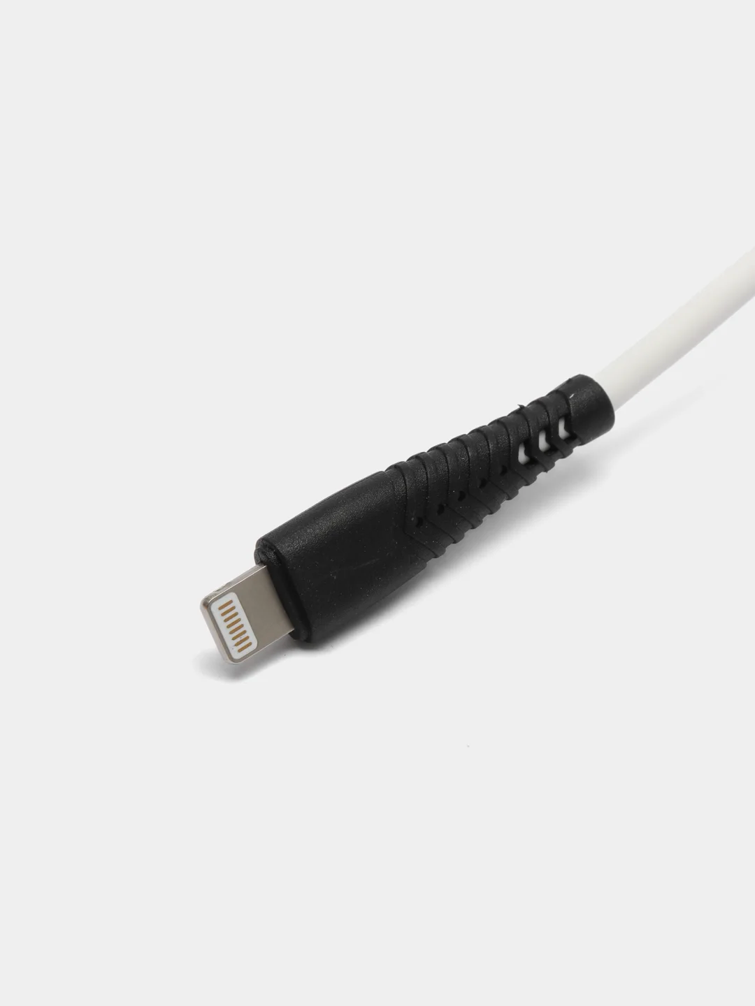 Белый кабель Denmen D19 microUSB, Type-C, Lightning быстрая зарядка