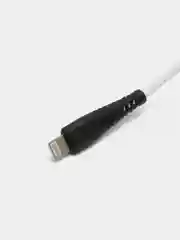 Белый кабель Denmen D19 microUSB, Type-C, Lightning быстрая зарядка