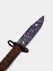 Индиго деревянный игрушечный штык-нож лак "М9" Ручная роспись кс го / cs go