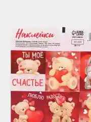 Розовый наклейки для ежедневника/ 12 видов