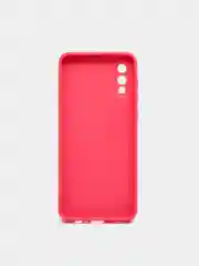 Пурпурный чехол Samsung Galaxy A02, Самсунг Галакси А02 твердый пластиковый глянцевый стеклянный