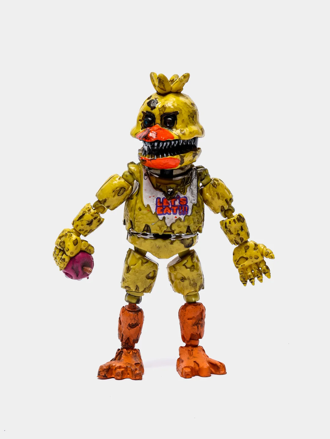 Желтый аниматроник Five Nights at Freddys разборный, с подсветкой, 1 штука