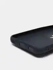 Темно-синий чехол Samsung Galaxy A03 Core силиконовый, с кольцом-держателем