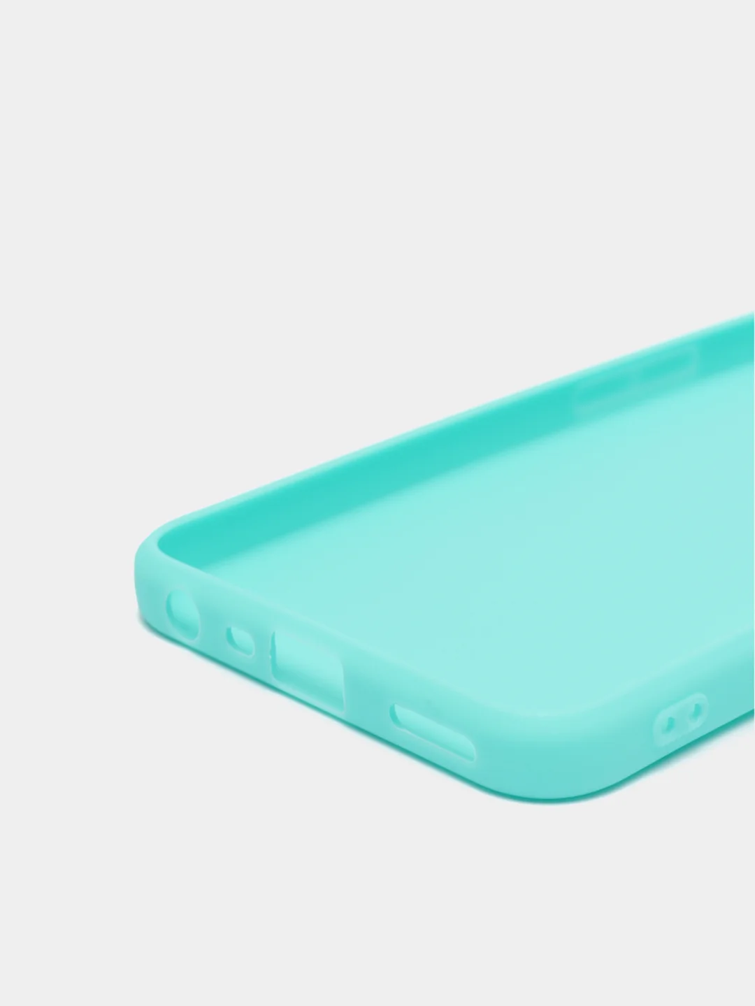 Бирюзовый чехол для Realme C35, силиконовый, цветной, матовый