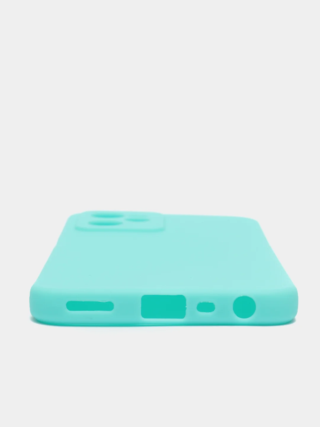 Бирюзовый чехол для Realme C35, силиконовый, цветной, матовый