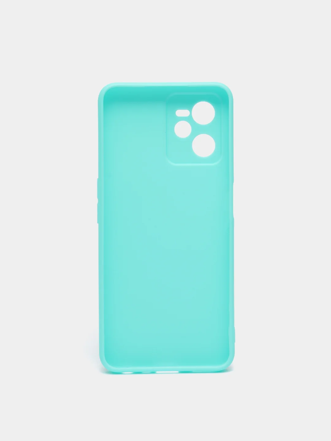 Бирюзовый чехол для Realme C35, силиконовый, цветной, матовый
