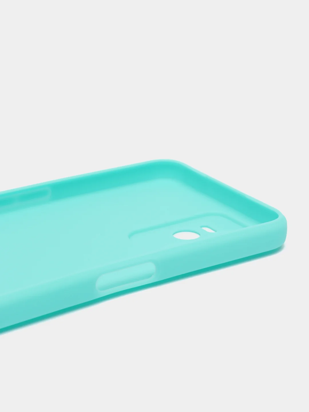Бирюзовый чехол для Realme C35, силиконовый, цветной, матовый