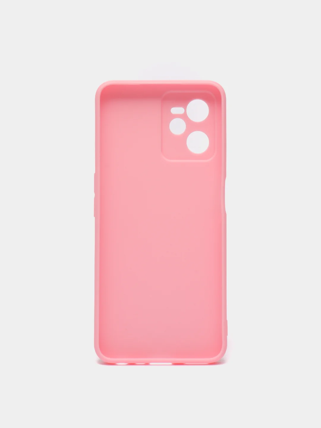 Розовый чехол для Realme C35, силиконовый, цветной, матовый