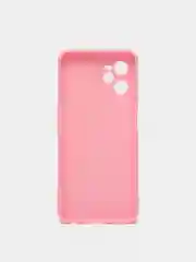 Розовый чехол для Realme C35, силиконовый, цветной, матовый