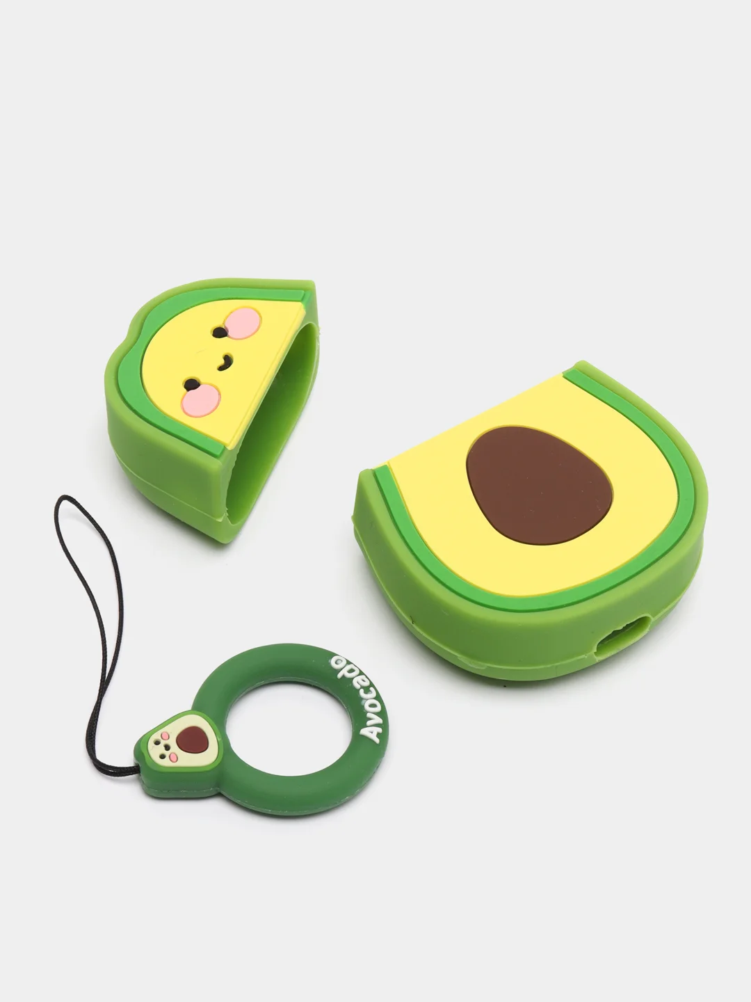 Зеленый силиконовый чехол для Airpods 1/2
