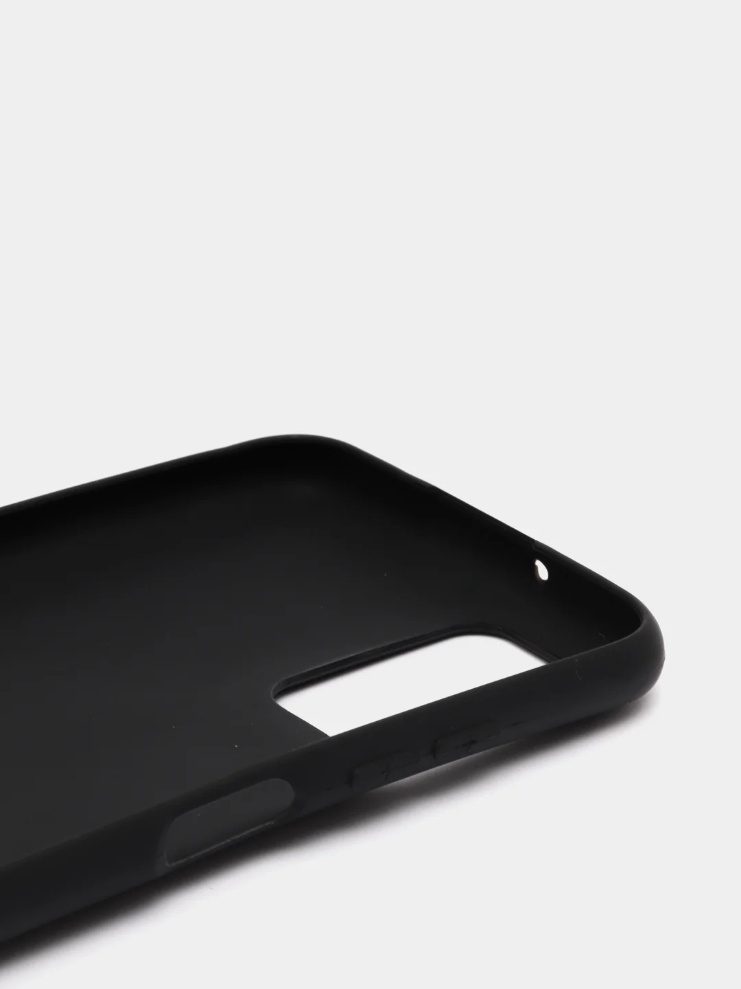 Черный чехол Samsung Galaxy A03s (Самсунг Галакси А03с) силиконовый, цветной, матовый