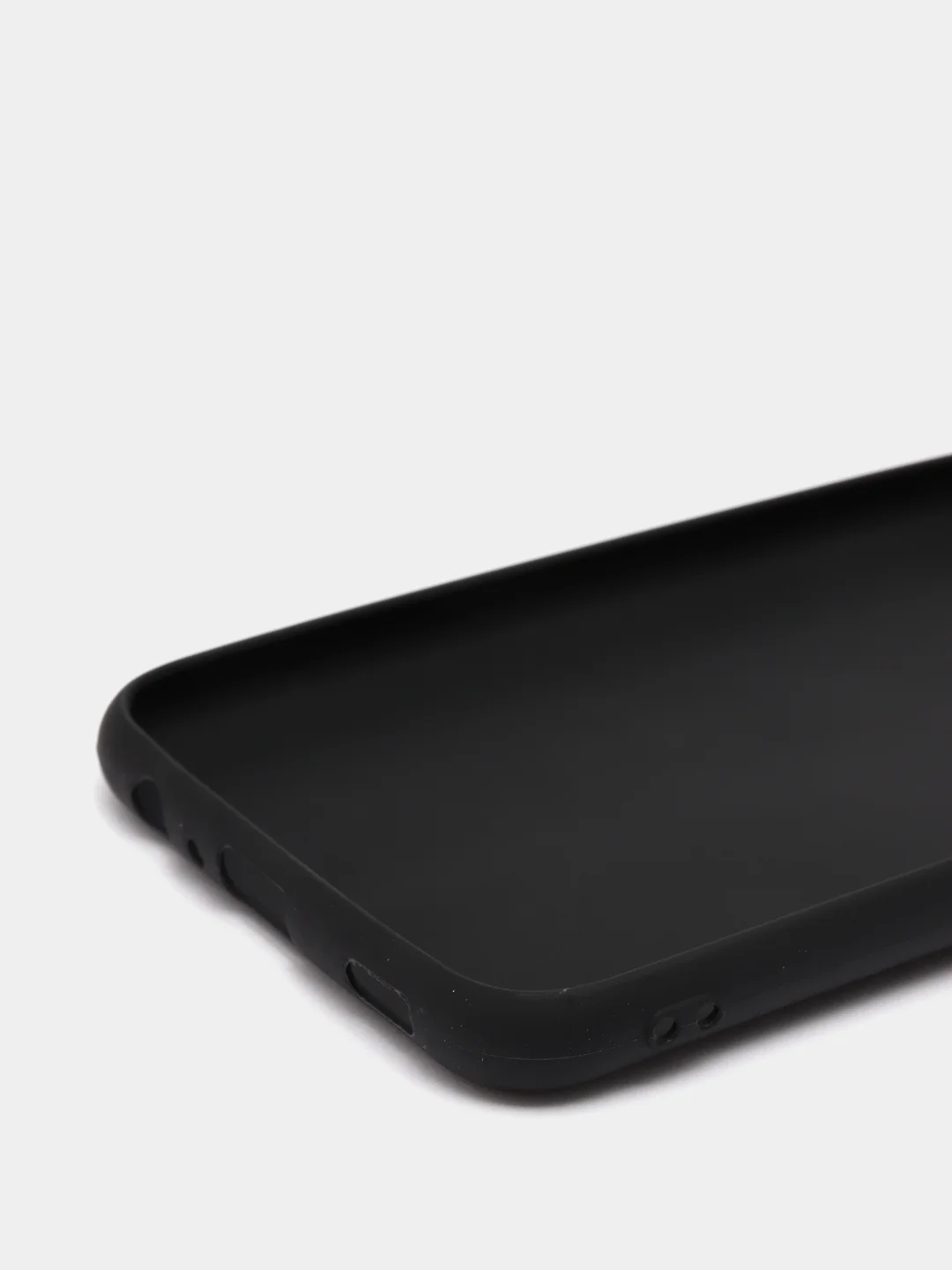 Черный чехол Samsung Galaxy A03s (Самсунг Галакси А03с) силиконовый, цветной, матовый