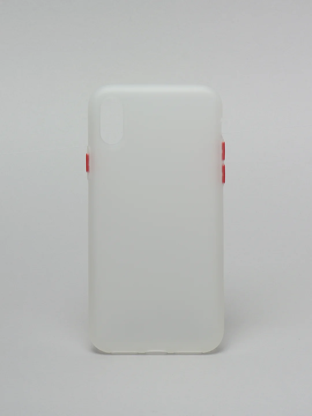 Прозрачный матовый силиконовый чехол iPhone X, XS