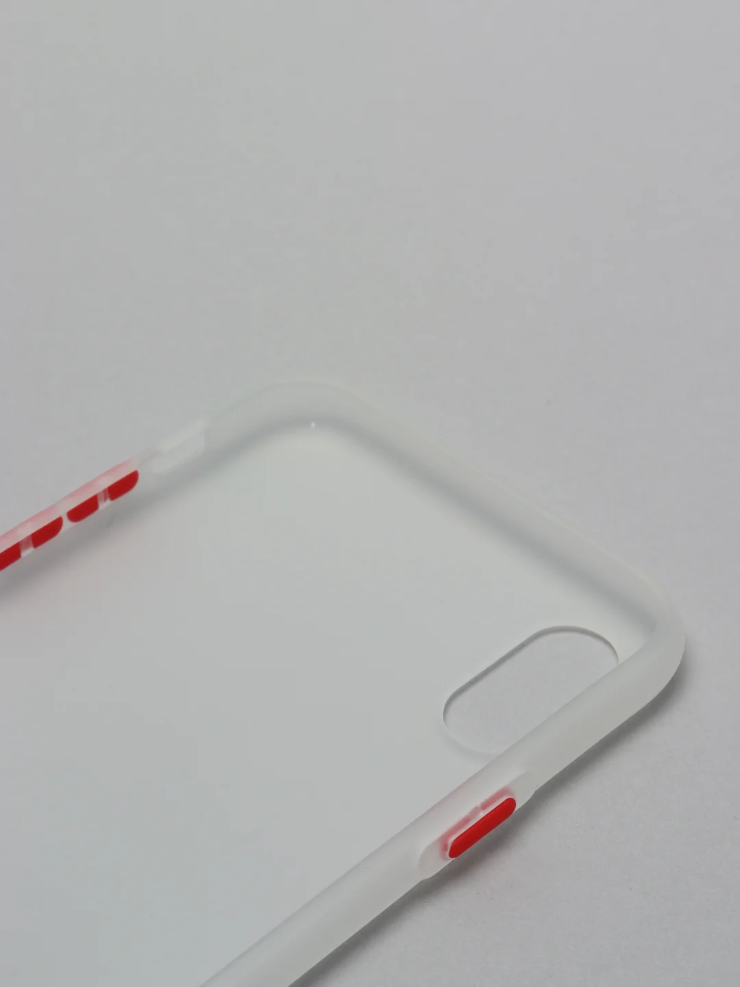 Прозрачный матовый силиконовый чехол iPhone X, XS