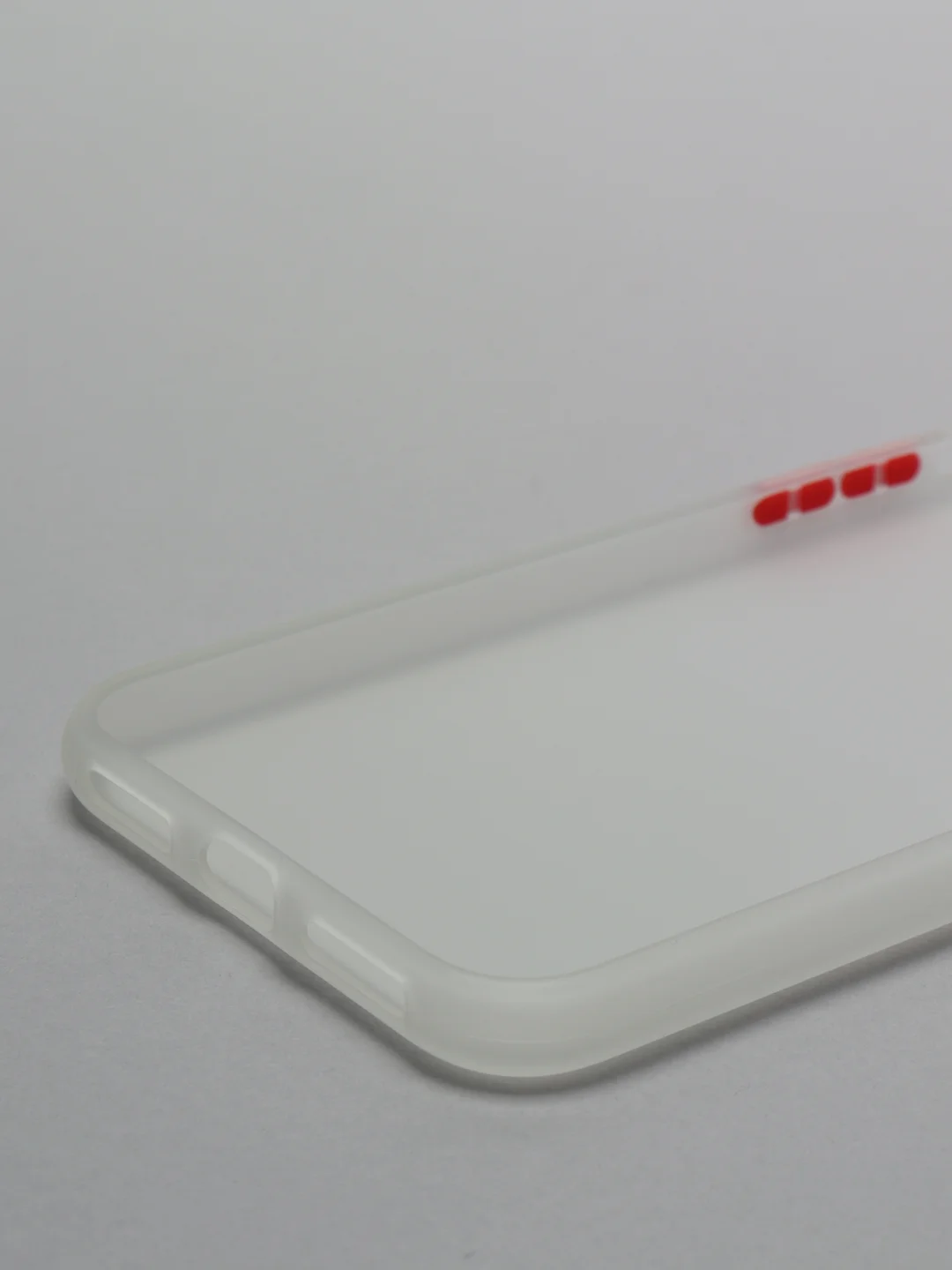 Прозрачный матовый силиконовый чехол iPhone X, XS