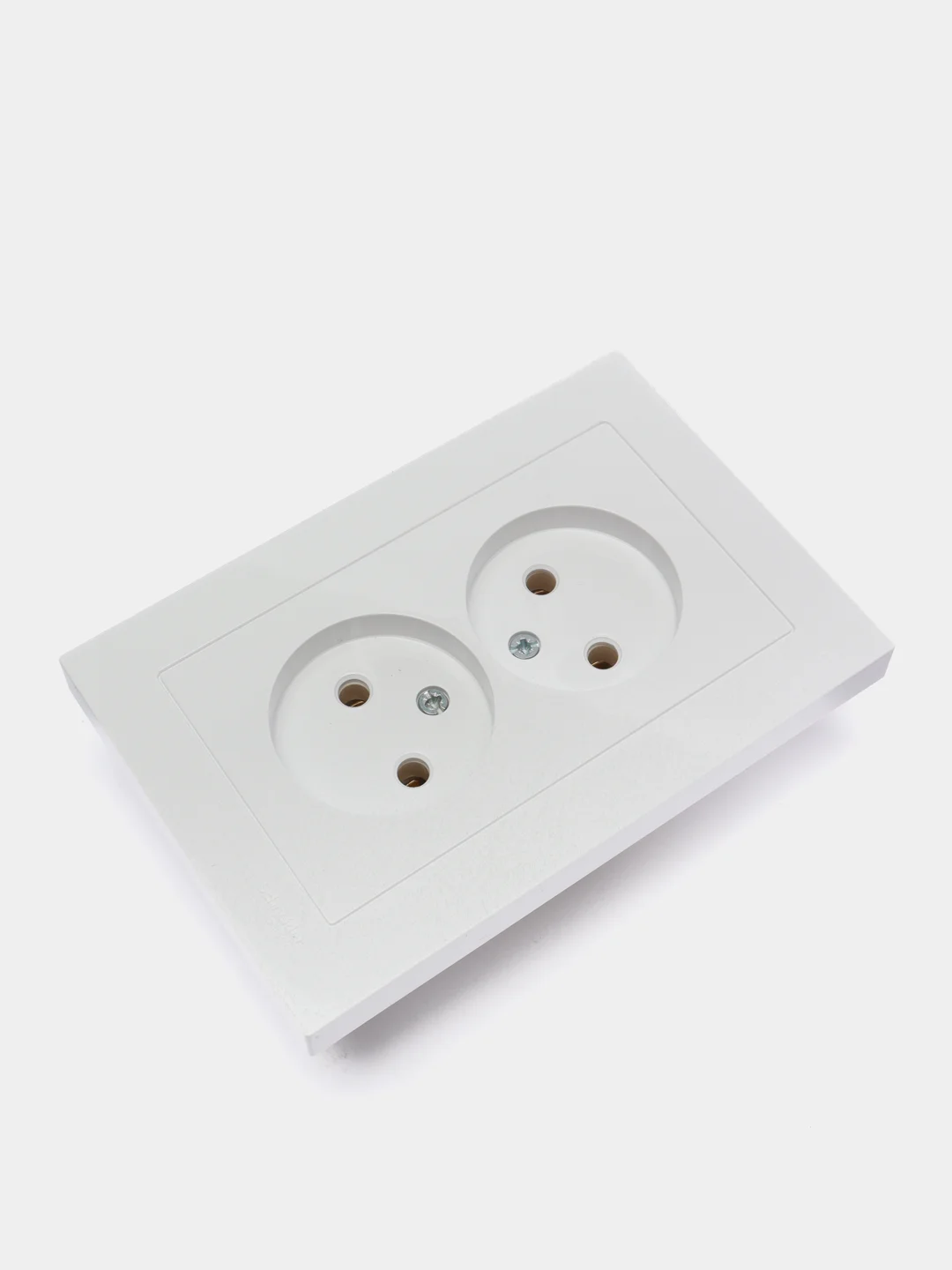 Белый розетка двойная без заземления Schneider Electric AtlasDesign, в сборе, ATN000120