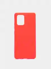 Красный чехол Samsung Galaxy S10 Lite, Самсунг Галакси С10 Лайт, силиконовый, цветной, матовый