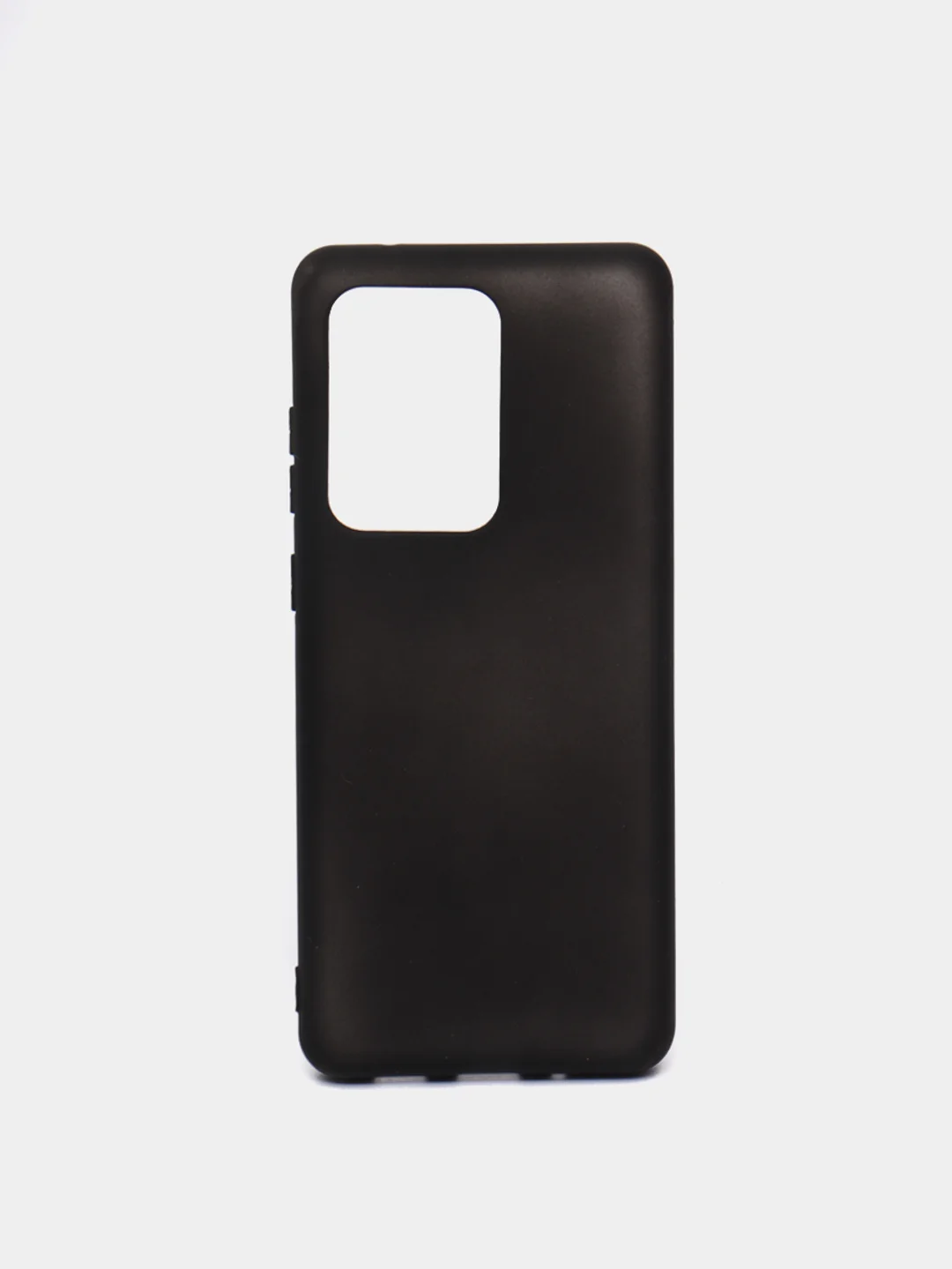 Черный чехол на Samsung Galaxy S20 Ultra силиконовый, цветной, матовый, противоударный