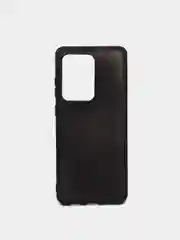 Черный чехол на Samsung Galaxy S20 Ultra силиконовый, цветной, матовый, противоударный