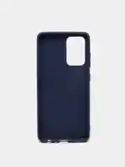 Синий чехол Samsung Galaxy A52 силиконовый матовый, цветной