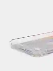 Коричневый чехол iPhone X / Xs силиконовый переливающийся жидкий с блестками