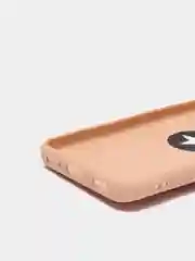 Бежевый чехол Samsung Galaxy A03 Core силиконовый, с кольцом-держателем