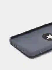 Тёмно-серый чехол Samsung Galaxy A03 Core силиконовый, с кольцом-держателем