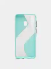 Бирюзовый чехол Samsung Galaxy A20 / A30, Галакси А20 / А30 пластиковый матовый с цветными кнопками