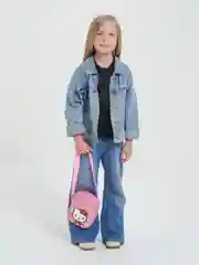 Сумка блестящая через плечо Hello Kitty десткая