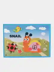 Индиго объемная, стикерная аппликация, 3D, 21*29см