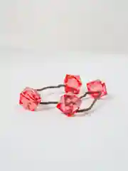 Коралловый детские резиночки для волос с крупными кристаллами/Аксесуары для волос для девочек