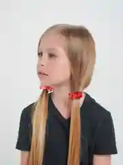 Коралловый детские резиночки для волос с крупными кристаллами/Аксесуары для волос для девочек