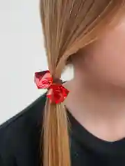 Коралловый детские резиночки для волос с крупными кристаллами/Аксесуары для волос для девочек