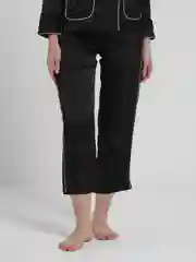 Черный пижама женская, со штанами