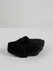 Черный резинка для волос плюшевая, из искусственного меха