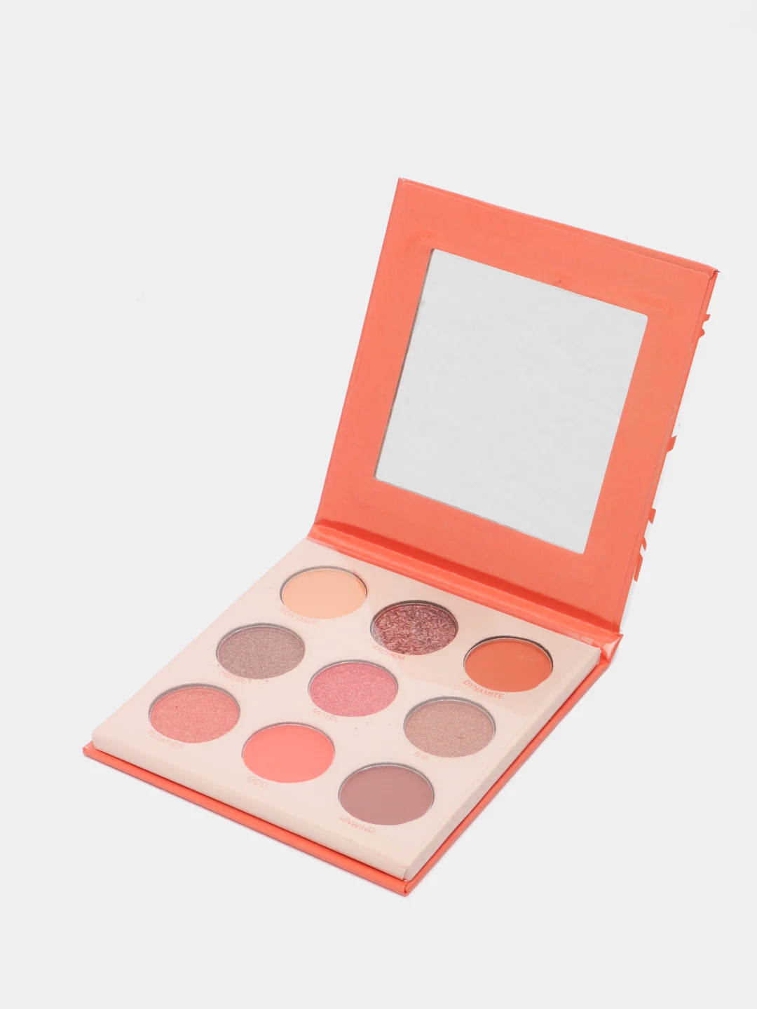 Коралловый меланж тени - глиттер для век 9 оттенков Ever Beauty